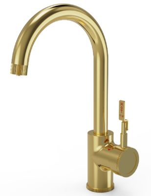 ELLSI FIRM/INDUSTRIAL BRUSHED BRASS FINISH 3 IN 1 INSTANT HOT WATER KITCHEN TAP with BOILER & FILTER, PDT-000244-215-52 (EL) *SPECIAL OFFER*