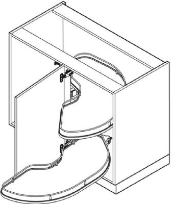 HAFELE VAUTH-SAGEL CORNERSTONE MAXX CORNER PULL OUT SHELVING UNIT for 1000mm BASE/600mm DOOR R/H, 542.02.296 HAFELE VAUTH-SAGEL CORNERSTONE MAXX CORNER PULL OUT SHELVING UNIT for 1000mm BASE/600mm DOOR R/H, 542.02.296