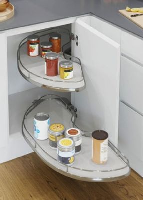 HAFELE VAUTH-SAGEL CORNERSTONE MAXX CORNER PULL OUT SHELVING UNIT for 900mm BASE/450mm DOOR L/H, 542.02.293