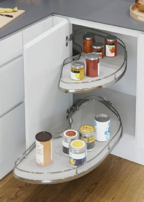 HAFELE VAUTH-SAGEL CORNERSTONE MAXX CORNER PULL OUT SHELVING UNIT for 800mm BASE/400mm DOOR R/H, 542.02.290