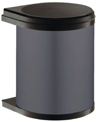 HAFELE HAILO 15L SLATE GREY/BLACK MONO WASTE BIN, 502.12.529