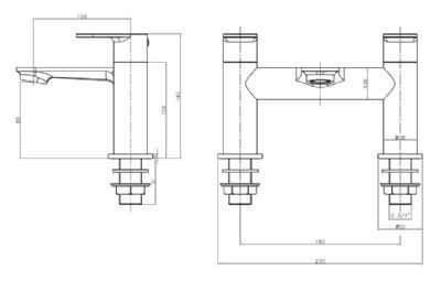 EVO RIPLEY BRUSHED BRASS BATH FILLER TAP, BTAP0604BB EVO RIPLEY BRUSHED BRASS BATH FILLER TAP, BTAP0604BB