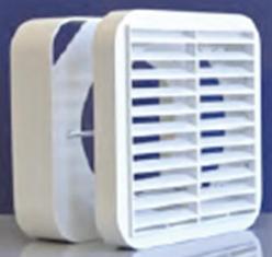 VECTAIRE 10cm WHITE WINDOW KIT to suit 'ECO-A10/4' & 'ELEGANCE' FANS, ECOWK10/4