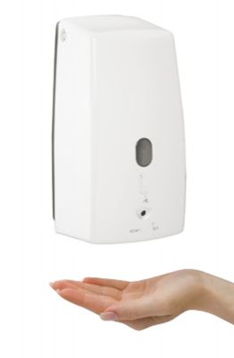 ORIGINS LIVING HOTELLERIE TOUCHLESS/FEEL WHITE LOCKABLE WALL MOUNTED 500ml SINGLE SOAP DISPENSER, 2090-02 ORIGINS LIVING HOTELLERIE TOUCHLESS/FEEL WHITE LOCKABLE WALL MOUNTED 500ml SINGLE SOAP DISPENSER, 2090-02