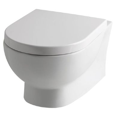 EASTBROOK FARRINGDON WALL HUNG RIMLESS BACK TO WALL 'D' SHAPED WC, 26.0081 (EB)