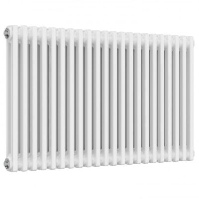 REINA COLONA WHITE 2 COLUMN TRADITIONAL/DESIGNER HORIZONTAL RADIATOR H600mm x W1010mm, 2/C622
