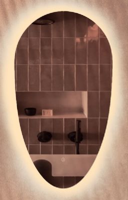 TAILORED JACOB ILLUMINATED TEARDROP LED TOUCH CONTROL MIRROR with DEMISTER PAD, 3073