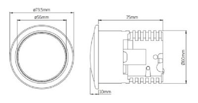 THOMAS DUDLEY CHROME VANTAGE/MINIFLO SINGLE FLUSH 73.5mm ROUND PUSH BUTTON, 313085 *SPECIAL OFFER* THOMAS DUDLEY CHROME VANTAGE/MINIFLO SINGLE FLUSH 73.5mm ROUND PUSH BUTTON, 313085 *SPECIAL OFFER*