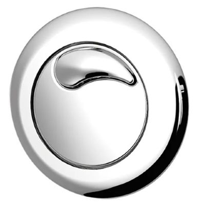 THOMAS DUDLEY MINIFLO CHROME VANTAGE/MINIFLO DUAL FLUSH 51mm ROUND PUSH BUTTON, 322905