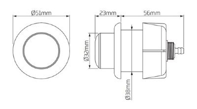 THOMAS DUDLEY ROYAL PALM PUSH CHROME VANTAGE/MINIFLO SINGLE FLUSH 51mm ROUND PUSH BUTTON, 324379 (P2G) *SPECIAL OFFER* THOMAS DUDLEY ROYAL PALM PUSH CHROME VANTAGE/MINIFLO SINGLE FLUSH 51mm ROUND PUSH BUTTON, 324379 (P2G) *SPECIAL OFFER*