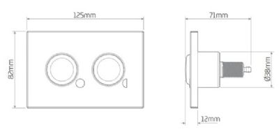 THOMAS DUDLEY PEARL CLASSIC CHROME VANTAGE/MINIFLO DUAL FLUSH 125mm x 82mm x 12mm PUSH PLATE, 324697 *SPECIAL OFFER* THOMAS DUDLEY PEARL CLASSIC CHROME VANTAGE/MINIFLO DUAL FLUSH 125mm x 82mm x 12mm PUSH PLATE, 324697 *SPECIAL OFFER*