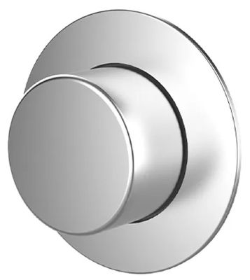 THOMAS DUDLEY REMORA POLISHED STAINLESS STEEL VANTAGE/MINIFLO SINGLE 55mm ROUND PUSH BUTTON, 328155