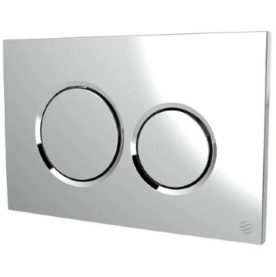THOMAS DUDLEY DRIFT CHROME VANTAGE/MINIFLO DUAL FLUSH 242mm x 156mm x 12mm PUSH PLATE, 372565 *SPECIAL OFFER* (Q-25499)