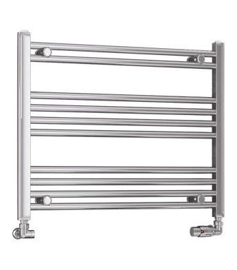 EASTBROOK WENDOVER CHROME FLAT/STRAIGHT LADDER TOWEL WARMER H600mm x W750mm, 41.0076