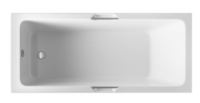 BEAUFORT PORTLAND SINGLE ENDED TWINGRIP MATT WHITE 1700mm x 700mm x 5mm BATH (excl. grips), 42.0505 BEAUFORT PORTLAND SINGLE ENDED TWINGRIP MATT WHITE 1700mm x 700mm x 5mm BATH (excl. grips), 42.0505