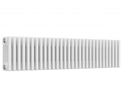 REINA COLONA WHITE 4 COLUMN TRADITIONAL/DESIGNER HORIZONTAL RADIATOR H300mm x W1370mm, 4/C330