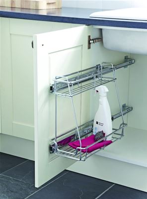 HAFELE PULL OUT 2 TIER STORAGE UNIT, LINEAR VERSION, 545.30.211
