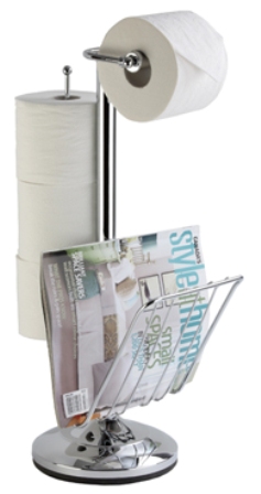 BETTER LIVING PRODUCTS CHROME BATHROOM TOILET CADDY, 54544 BETTER LIVING PRODUCTS CHROME BATHROOM TOILET CADDY, 54544