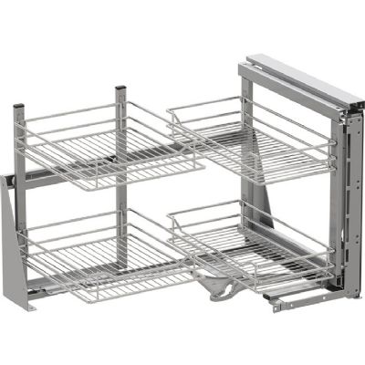 HAFELE VAUTH-SAGEL CLASSIC CHROME LINEAR SOFT CLOSING MAGIC CORNER for 900/1000mm CABINET/450-600mm DOOR, VS COR FOLD R/H, 548.17.010 HAFELE VAUTH-SAGEL CLASSIC CHROME LINEAR SOFT CLOSING MAGIC CORNER for 900/1000mm CABINET/450-600mm DOOR, VS COR FOLD R/H, 548.17.010