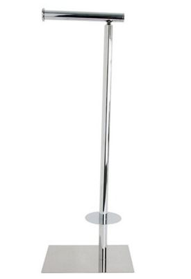 MILLER CLASSIC CHROME BATHROOM FREE STANDING TOILET & SPARE ROLL HOLDER, 5656CH