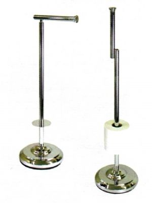 MILLER CLASSIC CHROME BATHROOM FREE STANDING TOILET & SPARE ROLL HOLDER, 5661CH
