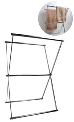 MILLER CLASSIC CHROME BATHROOM FREE STANDING FOLDING TOWEL HOLDER, 5668CH **SPECIAL OFFER**