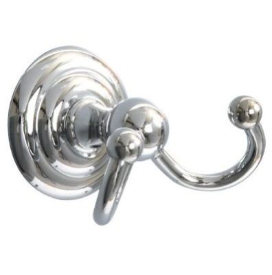MILLER RICHMOND CHROME BATHROOM DOUBLE ROBE HOOK, 6623C (P2G)