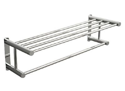 MILLER CLASSIC CHROME BATHROOM WALL MOUNTED TOWEL RACK, 667C