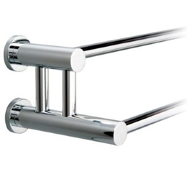 MILLER MONTANA CHROME BATHROOM 65cm DOUBLE TOWEL RAIL, 6727C