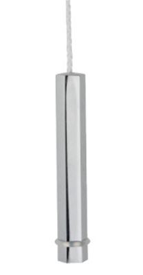 MILLER CLASSIC CHROME BATHROOM HEXAGONAL LIGHT PULL, 6993C (P2G)