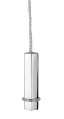 MILLER CLASSIC CHROME BATHROOM HEXAGONAL LIGHT PULL, 6994C (P2G)
