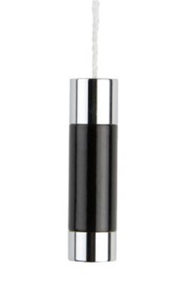 MILLER CLASSIC CHROME & BLACK BATHROOM ROUND LIGHT PULL, 6995C