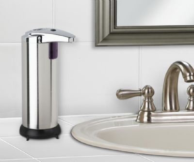 BETTER LIVING PRODUCTS TOUCHLESS POLISHED STAINLESS STEEL/CHROME FREE STANDING 225ml SINGLE DISPENSER, 70190 **SPECIAL OFFER** BETTER LIVING PRODUCTS TOUCHLESS POLISHED STAINLESS STEEL/CHROME FREE STANDING 225ml SINGLE DISPENSER, 70190 **SPECIAL OFFER**