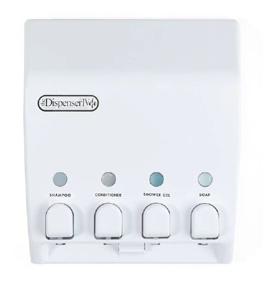 BETTER LIVING PRODUCTS CLASSIC 4 WHITE SHOWER DISPENSER, 71450 BETTER LIVING PRODUCTS CLASSIC 4 WHITE SHOWER DISPENSER, 71450