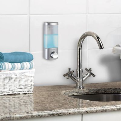 BETTER LIVING PRODUCTS UNO SATIN SILVER & CHROME SINGLE DISPENSER, 76134 BETTER LIVING PRODUCTS UNO SATIN SILVER & CHROME SINGLE DISPENSER, 76134