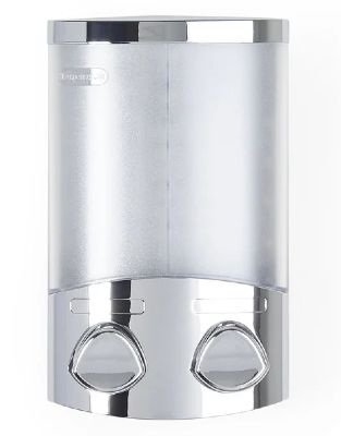 BETTER LIVING PRODUCTS DUO CHROME WALL/CORNER DOUBLE DISPENSER, 76244