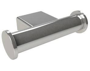 MILLER BOSTON CHROME BATHROOM DOUBLE ROBE HOOK, 8123C (P2G)
