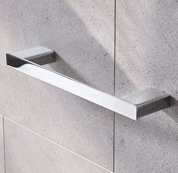 MILLER MIAMI CHROME BATHROOM 300mm TOWEL RAIL, 8436C (P2G)