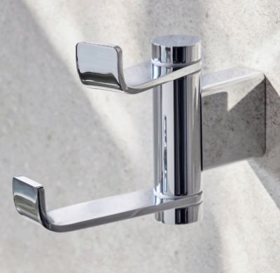 MILLER MIAMI CHROME BATHROOM SWIVEL DOUBLE ROBE HOOK, 8440C *SPECIAL OFFER*