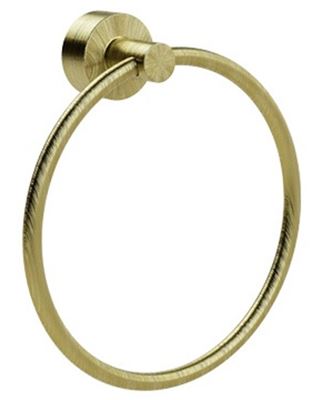 MILLER BOND BRUSHED BRASS BATHROOM TOWEL RING, 8705MP1 (P2G)
