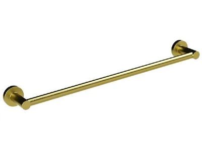 MILLER BOND BRUSHED BRASS BATHROOM SINGLE TOWEL RAIL, 8706MP1 *SPECIAL OFFER*
