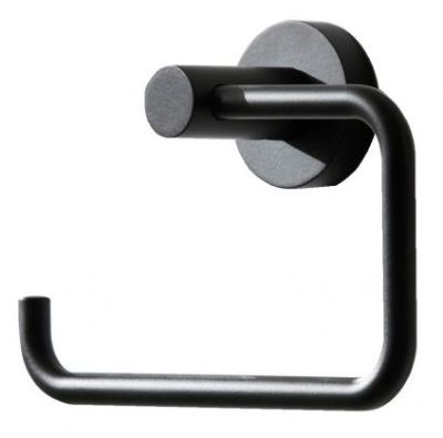 MILLER BOND MATT BLACK BATHROOM TOILET ROLL HOLDER, 8710B (P2G)