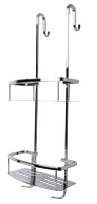 MILLER CLASSIC CHROME BATHROOM 2 TIER SHOWER CADDY, 872C