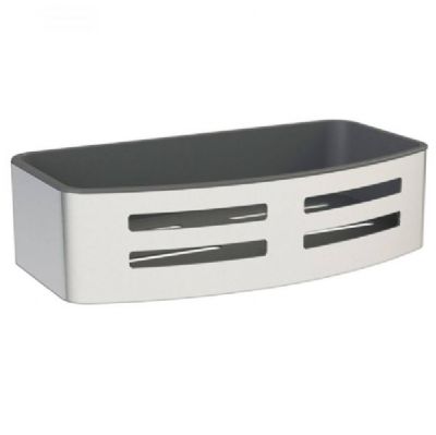 MILLER CLASSIC CHROME BATHROOM RECTANGULAR SHOWER TIDY with TRAY, 877C (P2G)
