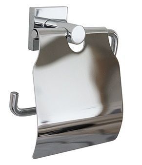 MILLER ATLANTA CHROME BATHROOM TOILET ROLL HOLDER with LID, 8807C *SPECIAL OFFER*