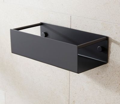 MILLER CLASSIC MATT BLACK BATHROOM BOX BASKET, 881B (P2G)