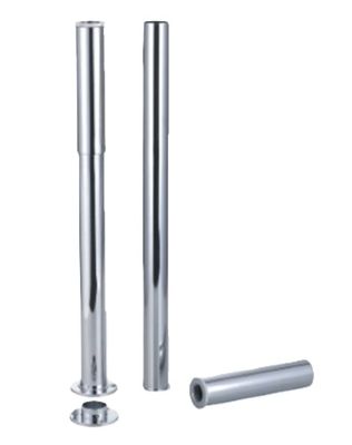 EASTBROOK CHROME ADJUSTABLE STAND PIPES for CONCEALING WATER SUPPLY, 98.0013
