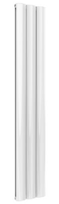 REINA BELVA WHITE TEXTURE DOUBLE PANEL ALUMINIUM VERTICAL DESIGNER RADIATOR H1800 x W308, A-BLV180030DW *SPECIAL OFFER*
