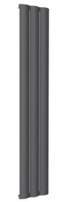REINA BELVA ANTHRACITE TEXTURE SINGLE PANEL ALUMINIUM VERTICAL DESIGNER RADIATOR H1800 x W308, A-BLV180030SA *SPECIAL OFFER*