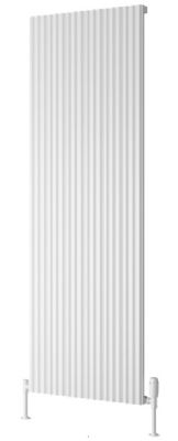 REINA DELIA WHITE TEXTURE ALUMINIUM VERTICAL DESIGNER RADIATOR H1800 x W400, A-DLA18040W *SPECIAL OFFER*